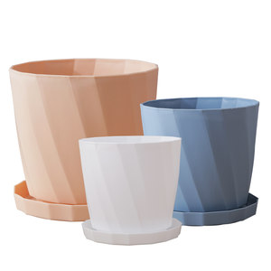 
Special offer balcony simple flowerpot home imitation ceramic thickened durable resin succulent green plant small potted plastic flowerpot