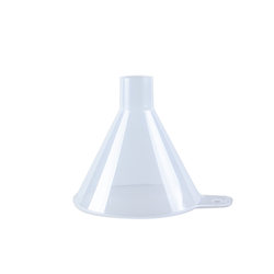 Laboratory grade funnel clear plastic large diameter