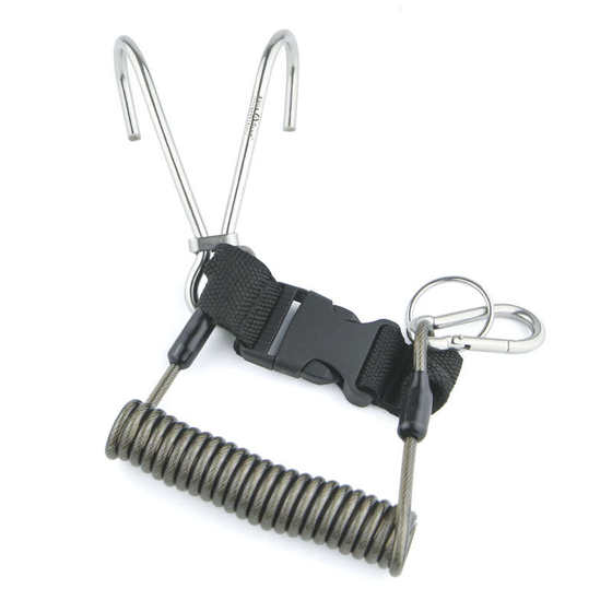Diving hook 316 stainless steel single -headed gap reef two -headed hook hook hook hook seascopli rope diving safety rope