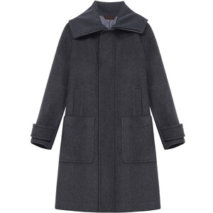 
ERDOS Men's Plush Blended Double-sided Woolen Parka Autumn and Winter Thick Long Woolen Coat