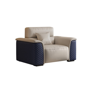 
Office sofa coffee table combination business simple reception reception VIP negotiation leather three-seat office sofa