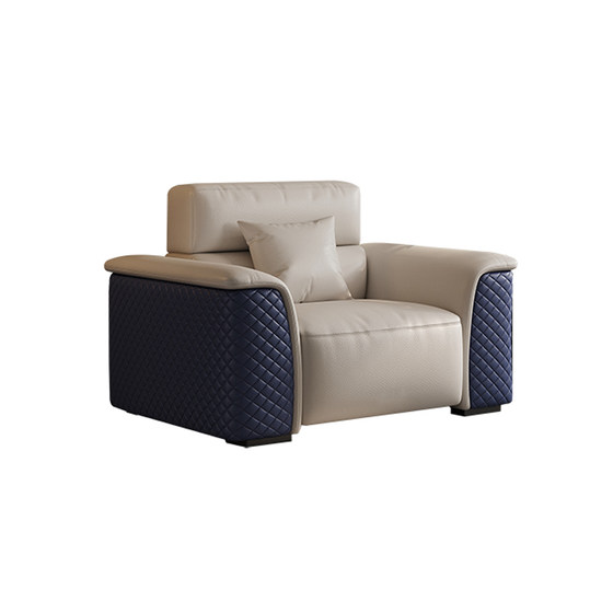 
Office sofa coffee table combination business simple reception reception VIP negotiation leather three-seat office sofa