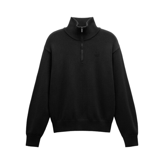 
Jiao Nei Repi 502++ is the same style for men and women, temperature-locking half-zip pullover sweater for couples, warm loose knitted sweater