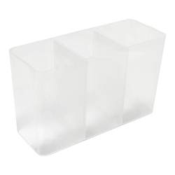 Three-part wall hanging partition box without punching mirror cabinet storage box bathroom small miscellaneous cosmetics lipstick storage box