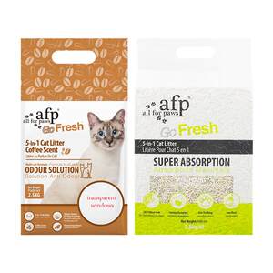
AFP five-in-one mixed tofu cat litter bentonite three-fold deodorization low dust and second-blocking non-stick bottom can flush the toilet