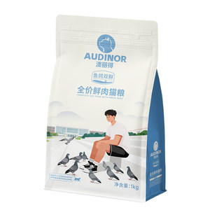 Remy Gao'ao Li's double fresh cat food, fresh meat, fish and pigeon meat, full price, all stages of adult and kitten nutrition, easy digestion and beautiful hair