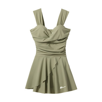 
Huili swimsuit women's 2025 new one-piece dress sexy belly-covering and slimming high-end bathing hot spring vacation swimsuit