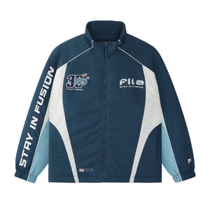 
FILA FUSION Fila trendy brand cotton jacket for men 2026 spring new color matching warm jacket casual stand collar jacket