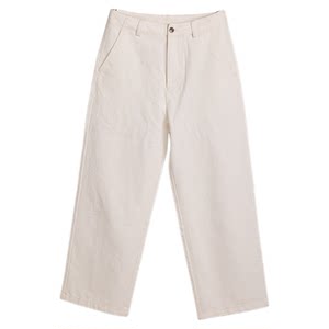 
[Pure Cotton Washed] Square Medium Retro Wide Leg Jeans Men's High Waist Casual Pants Loose Straight Pants