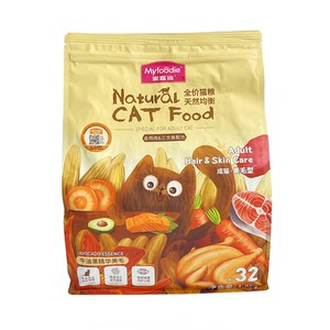 
McFoody Cat Food 1.5kg Adult Cat Main Food Hair Beauty Formula British Shorthair Blue and White Garfield Indoor Cat Milk Cake