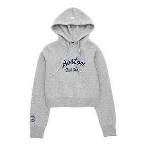 
MLB official women's short college style hooded knitted pullover sweater 25 autumn new KPV04/PTB09