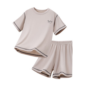 
Cooling suit, summer children's suit, boy's modal pajamas, girl's air-conditioning suit, youth sports suit