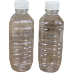 Disposable plastic thickened transparent packing label bottle