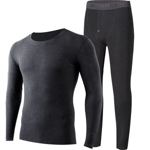 Paipai non -trace warm underwear suite male cashmere warm care sticker couple plus velvete round neck autumn clothes autumn pants female autumn and winter