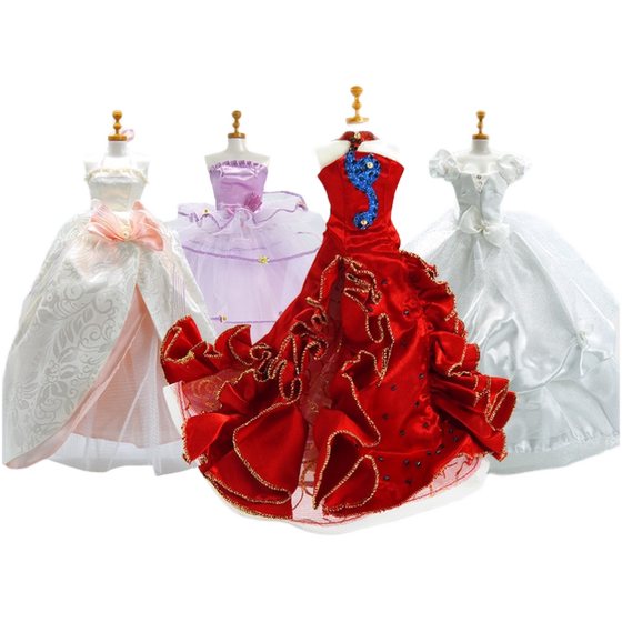 Kerr doll accessories, baby clothes, dreamy romantic wedding dress, doll dress-up dress (not including baby) 8082