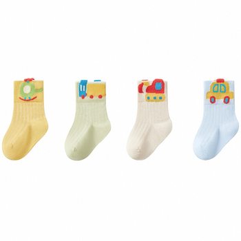 
Kechao children's socks in spring, autumn and winter style 0-6 years old boneless