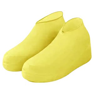 Latex waterproof shoe cover silicone non -slip rain shoe case thickened wear -resistant outdoor waterproof shoe case rainfall men's and female rain boots cover
