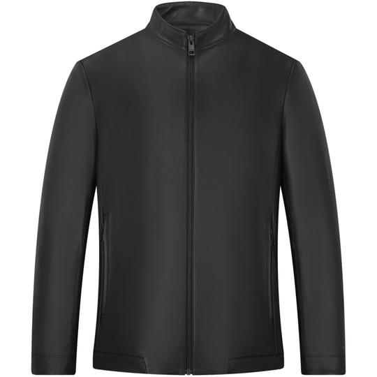 Septwolves Men's Sheepskin Jacket - Stand Collar - Fall 2023