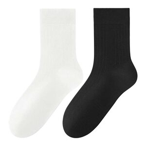 
Business socks men's summer thin mid-tube modal cool breathable and odor-proof gift box black men's leather shoes suit socks