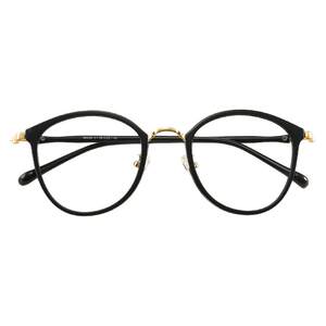 
Myopia glasses frame for female internet celebrity style big face slimming Korean style retro nostalgic black edge thick frame large frame glasses frame