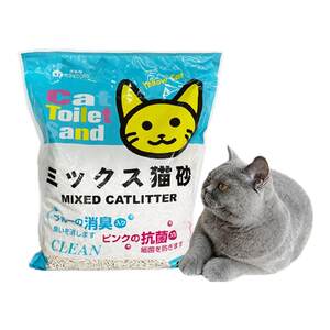 
Shamet mixed cat litter deodorizing and almost dust-free 2.5kg tofu bentonite 10kg mixed litter 20*0.5kg