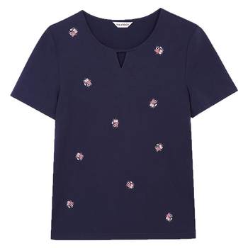 
Miranden embroidered T-shirt for women short-sleeved casual thin