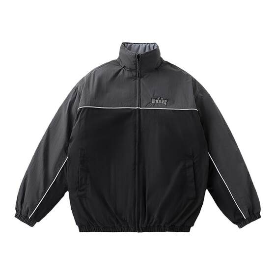 
LAMLICKA trendy brand contrasting color double-sided light cotton coat men's autumn and winter new casual couple wear each other's cotton coat jacket