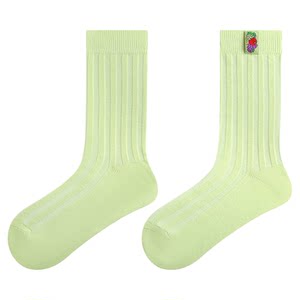 
FRUIT OF THE LOOM Morandi color sports casual breathable mid-calf cotton socks for men and women