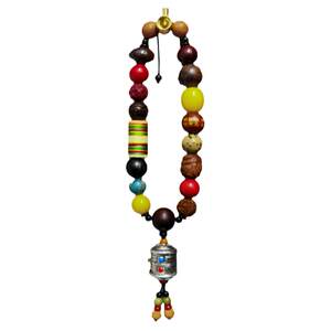 Original handmade high-end car ornaments Bodhi Zi Duobao car interior rearview mirror pendant safety pendant for men and women