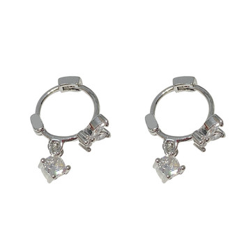 Super flash micro-insert zircon butterfly earrings for women with light luxury niche design high-end earrings versatile and unique temperament earrings