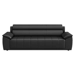 
Cat claw leather office sofa simple business reception room rest area three-seat leather coffee table combination