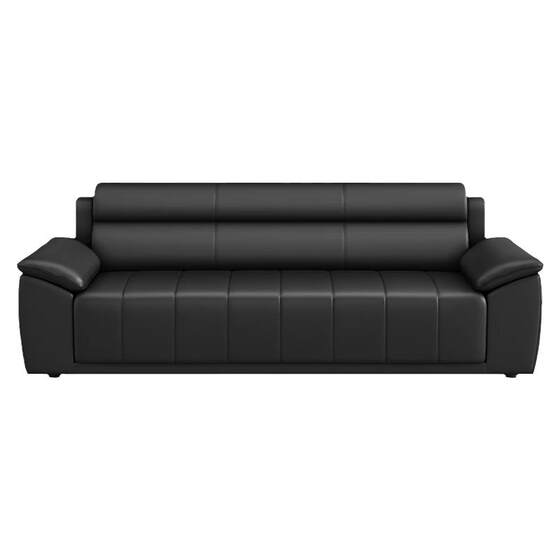 
Cat claw leather office sofa simple business reception room rest area three-seat leather coffee table combination