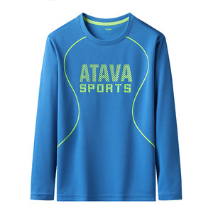 
Boys long-sleeved T-shirt Quick-drying Autumn new children's sports breathable training ball suit medium-sized children's sweatshirt base shirt