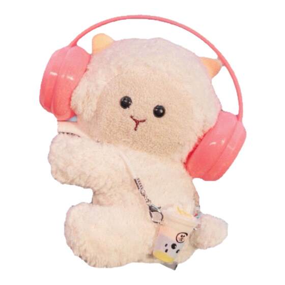 
Plush doll car ornaments genuine West Highland lambs small ornaments car center console screen decorations