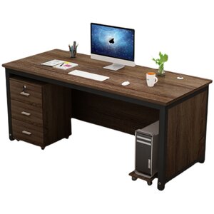 Desk desk and chair combination simple Modern supervisory manager room Simple integrated single -person single boss desktop computer table