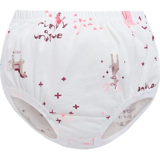 Xiaoqinglong Children's cartoon pants, pure cotton baby bread pants, boys, girls, all cotton triangle shorts, no fart