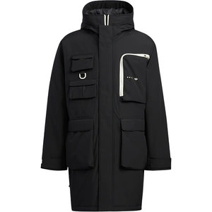 Adidas/Adidas Genuine Sanye Men's Winter Movement Mid -length warm hooded hooded cotton HS9459