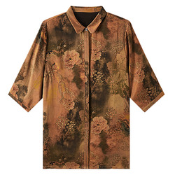 International Famous Brand Xiangyun Yarn Top Women's New Authentic Hangzhou Heavy Silk Shirt High-end Mulberry Silk Shirt Autumn