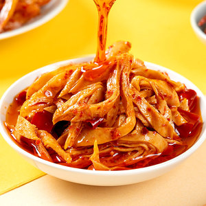 谭八爷香辣豆筋丝自贡冷吃豆腐干麻辣豆笋腐竹零食小吃