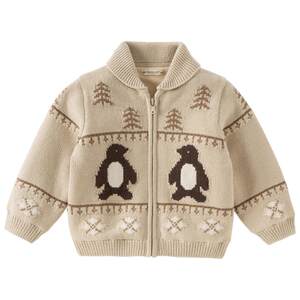 David Bella Boys Sweater Jacket 2026 Winter New Children's Thickened Outerwear Baby Class A Knitted Cardigan