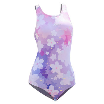 Xtep Girls Swimsuit One-piece Triangle Medium Large Children Training