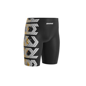 
swans children's swimming trunks boys' mid-to-birth children's five-point quick-dry 2025 new boy professional training swimming swimsuit