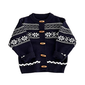 
Boys Spring and Autumn Korean Knitted Cardigan Baby Boys Fashionable Casual Sweater Jacket Baby Versatile Sweater Trendy