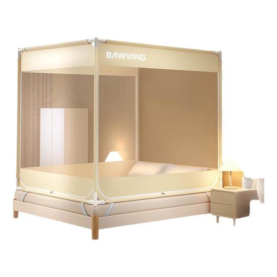 Jieliya Children's Anti-fall Mosquito Net Home 2025 New Bedroom Mosquito Net Full Cover Full-Sheet Baby Prevents Bed Loss