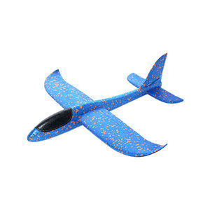 Hand -throwing foam aircraft light -emitting large net red children's outdoor gliding machine navigation model toys back spinning stunts