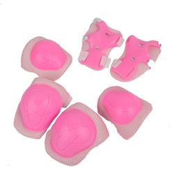 Children's Roller Skating Protective Gear 6-piece Set Baby Scooter Skating Riding Bicycle Anti-fall Knee Pads And Elbow Pads Set