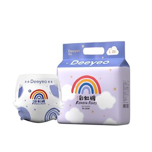 
Deyou Rainbow Diaper Pulling Pants Ultra-thin Breathable Soft Special Baby Diapers for Men and Women 10 Packs