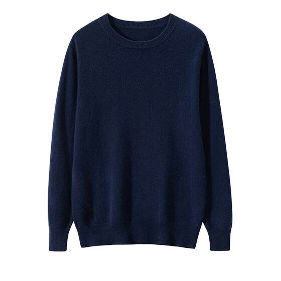 
68 worsted 100% pure cashmere sweater for men's spring, autumn and winter new long-sleeved knitted base shirt thin round neck sweater