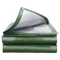 Thickened green silver tarpaulin sunshade cloth tarpaulin sunscreen waterproof outdoor canvas awning oilcloth plastic cloth
