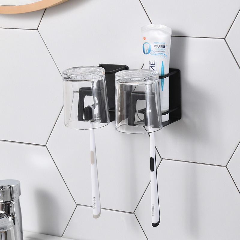 LPNT卫生间电动牙刷置物架免打孔放牙刷架壁挂式厕所牙膏牙刷架